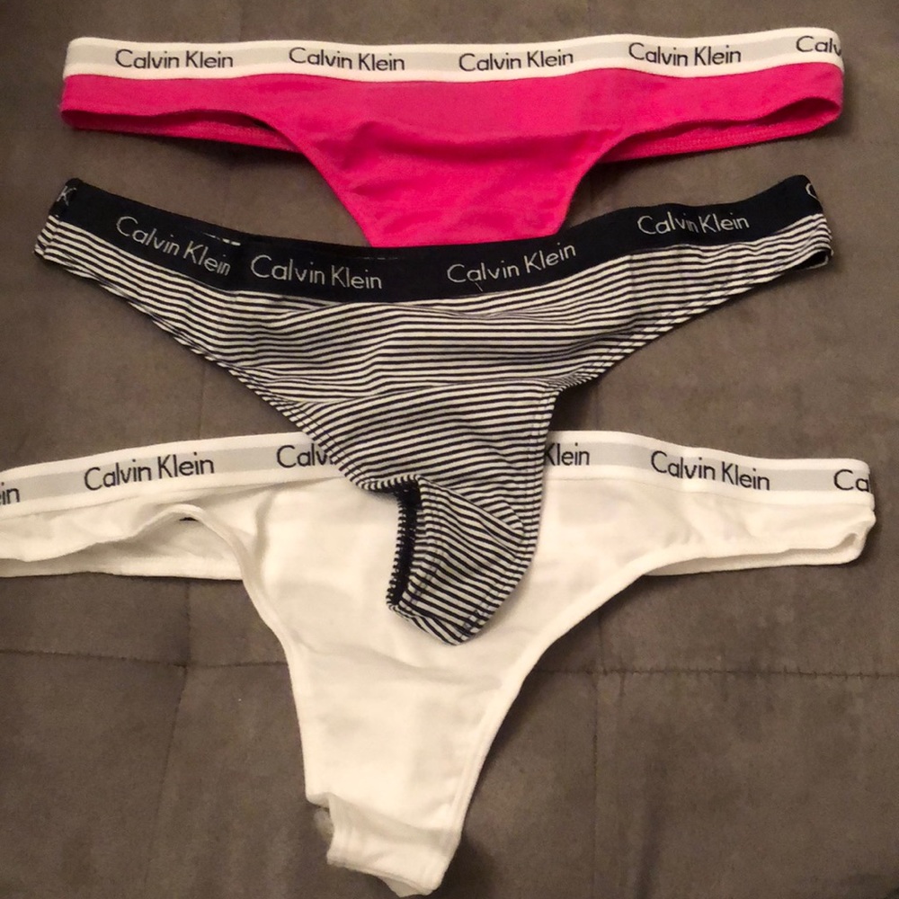 3 thongs from Calvin Klein